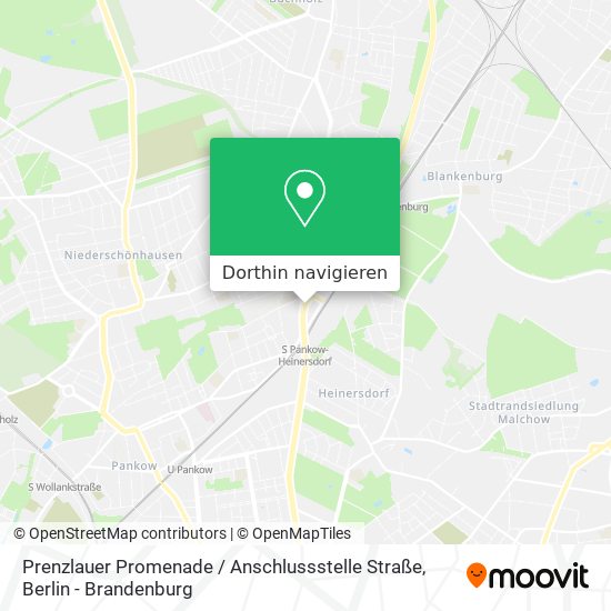 Prenzlauer Promenade / Anschlussstelle Straße Karte