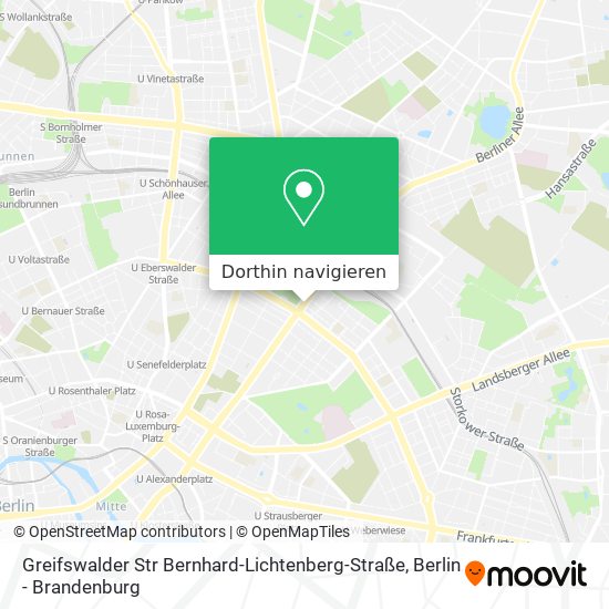 Greifswalder Str Bernhard-Lichtenberg-Straße Karte