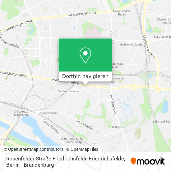 Rosenfelder Straße Friedrichsfelde Friedrichsfelde Karte