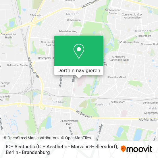 ICE Aesthetic (ICE Aesthetic - Marzahn-Hellersdorf) Karte