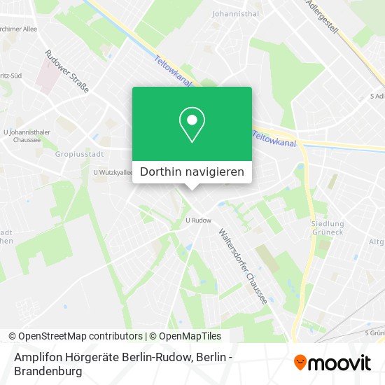 Amplifon Hörgeräte Berlin-Rudow Karte