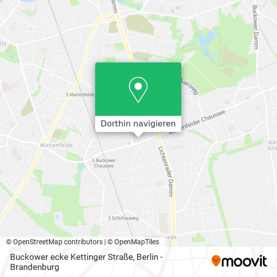 Buckower ecke Kettinger Straße Karte