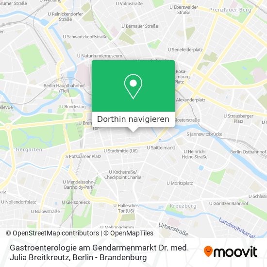 Gastroenterologie am Gendarmenmarkt Dr. med. Julia Breitkreutz Karte