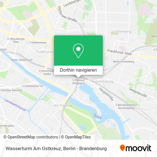 Wasserturm Am Ostkreuz Karte