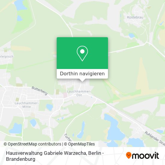 Hausverwaltung Gabriele Warzecha Karte