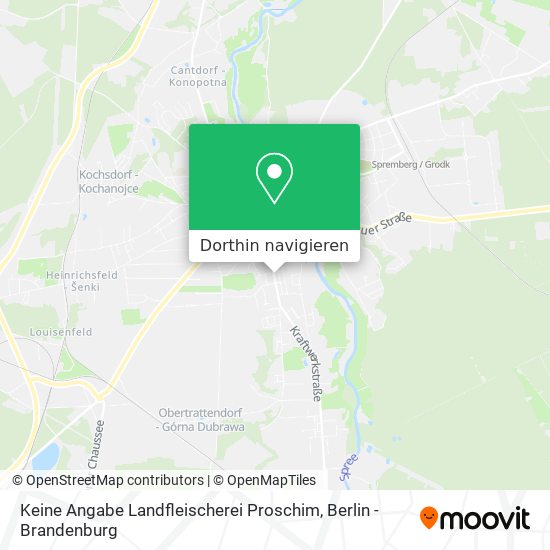 Keine Angabe Landfleischerei Proschim Karte