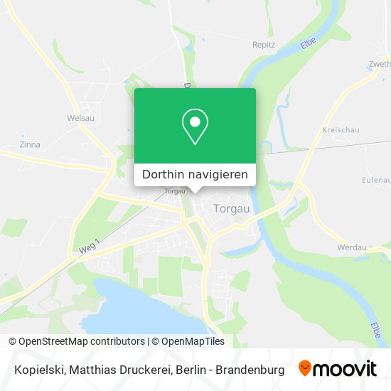 Kopielski, Matthias Druckerei Karte