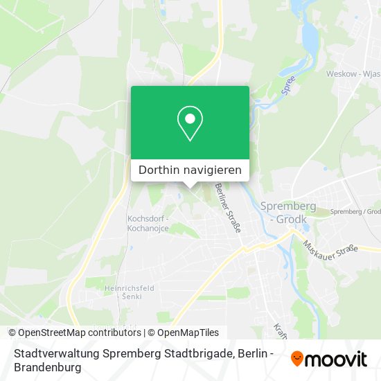 Stadtverwaltung Spremberg Stadtbrigade Karte