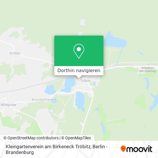 Kleingartenverein am Birkeneck Tröbitz Karte