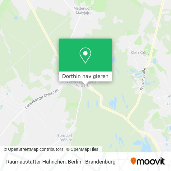 Raumaustatter Hähnchen Karte