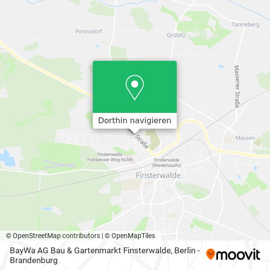 BayWa AG Bau & Gartenmarkt Finsterwalde Karte