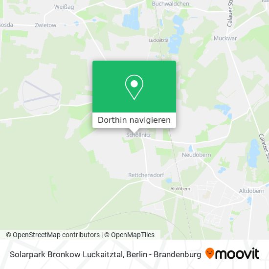 Solarpark Bronkow Luckaitztal Karte