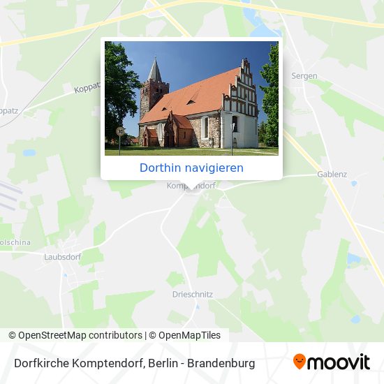 Dorfkirche Komptendorf Karte