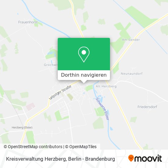 Kreisverwaltung Herzberg Karte