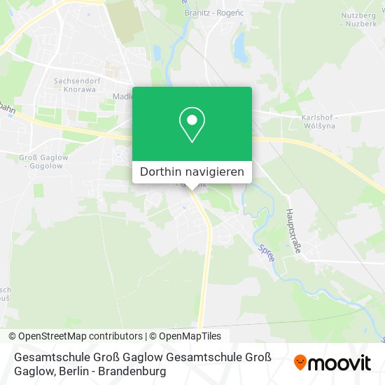 Gesamtschule Groß Gaglow Gesamtschule Groß Gaglow Karte