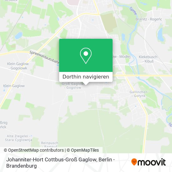 Johanniter-Hort Cottbus-Groß Gaglow Karte