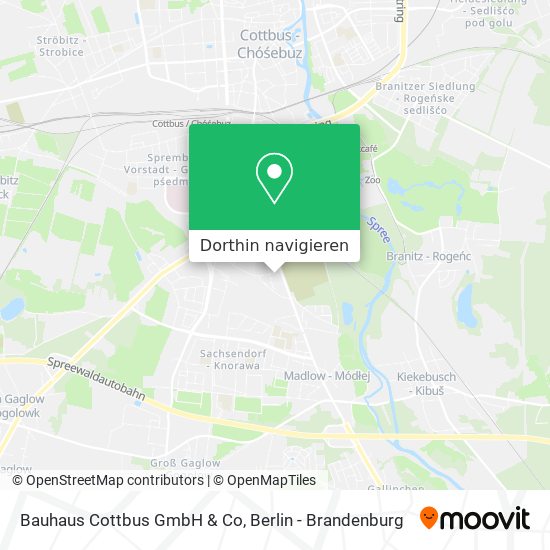 Bauhaus Cottbus GmbH & Co Karte