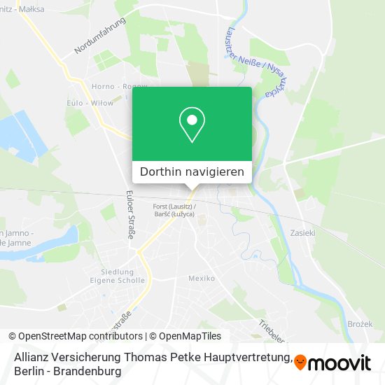 Allianz Versicherung Thomas Petke Hauptvertretung Karte