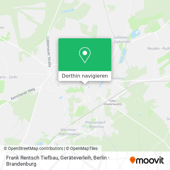 Frank Rentsch Tiefbau, Geräteverleih Karte