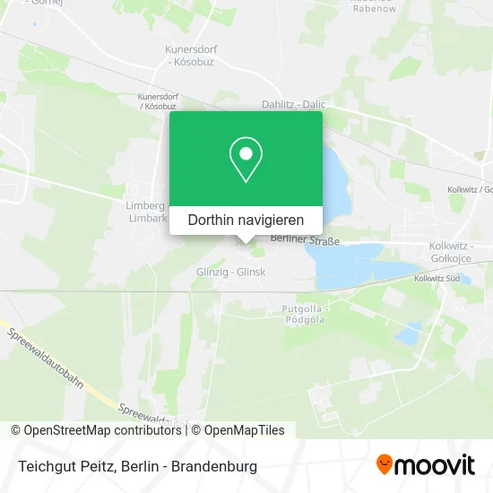 Teichgut Peitz Karte