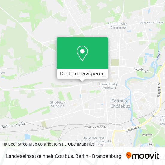 Landeseinsatzeinheit Cottbus Karte