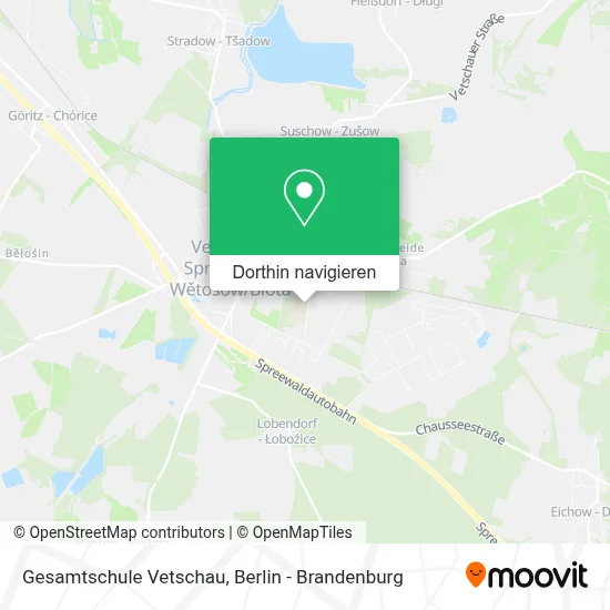 Gesamtschule Vetschau Karte