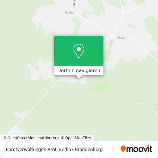 Forstverwaltungen Amt Karte