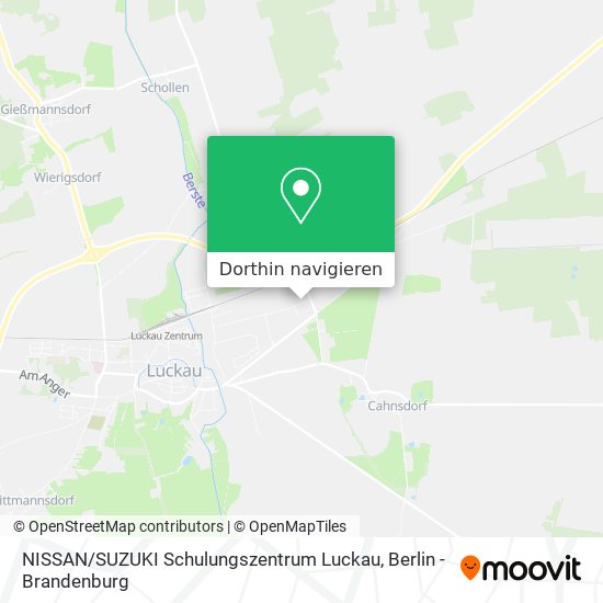 NISSAN / SUZUKI Schulungszentrum Luckau Karte