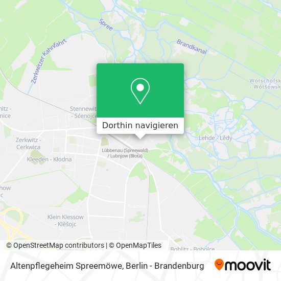 Altenpflegeheim Spreemöwe Karte