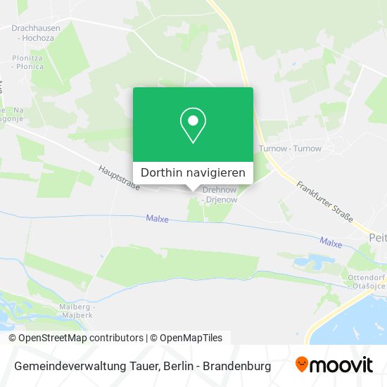 Gemeindeverwaltung Tauer Karte