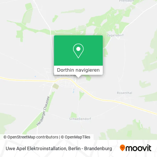 Uwe Apel Elektroinstallation Karte