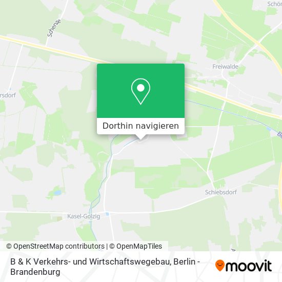 B & K Verkehrs- und Wirtschaftswegebau Karte