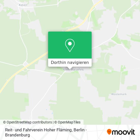 Reit- und Fahrverein Hoher Fläming Karte