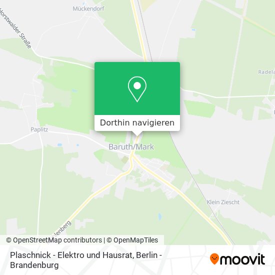 Plaschnick - Elektro und Hausrat Karte