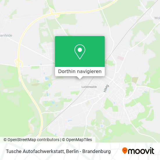 Tusche Autofachwerkstatt Karte