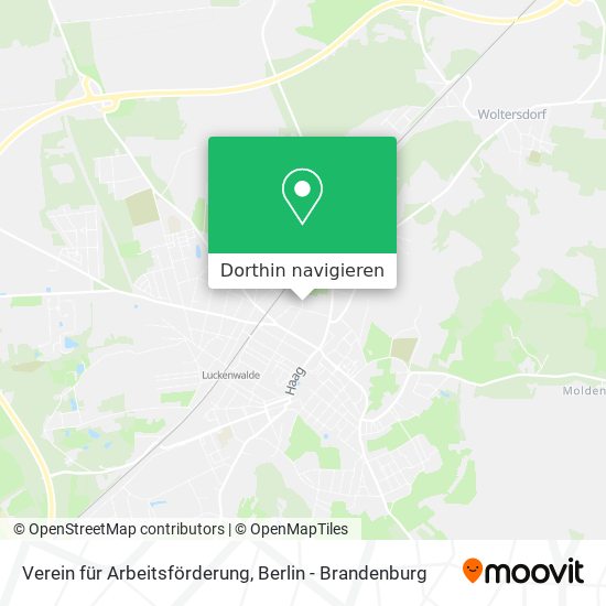 Verein für Arbeitsförderung Karte