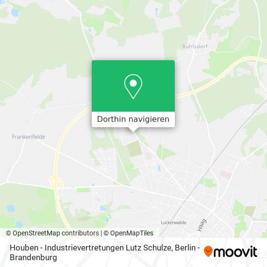 Houben - Industrievertretungen Lutz Schulze Karte