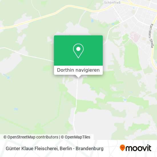 Günter Klaue Fleischerei Karte
