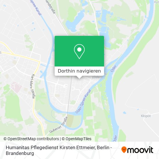 Humanitas Pflegedienst Kirsten Ettmeier Karte