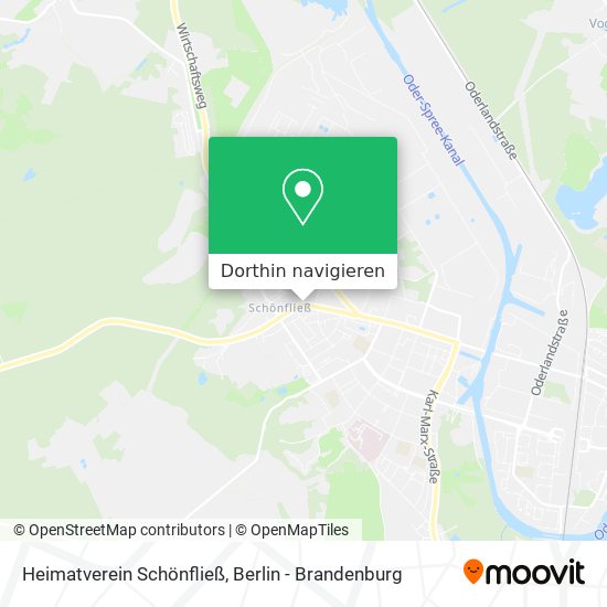 Heimatverein Schönfließ Karte