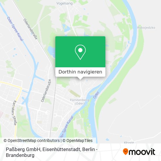 Paßberg GmbH, Eisenhüttenstadt Karte