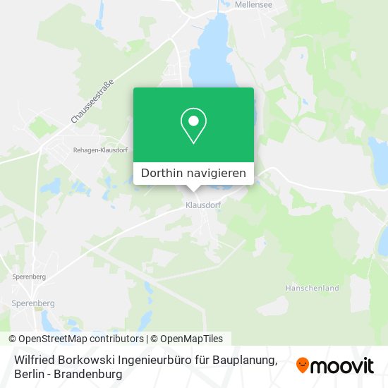 Wilfried Borkowski Ingenieurbüro für Bauplanung Karte
