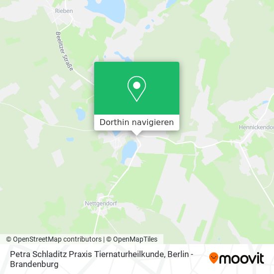 Petra Schladitz Praxis Tiernaturheilkunde Karte