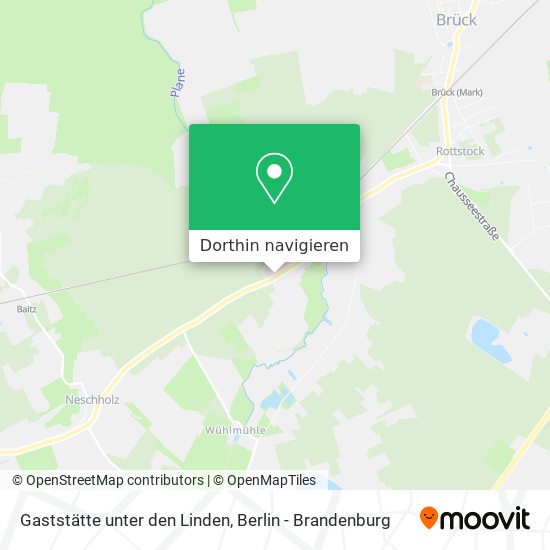 Gaststätte unter den Linden Karte