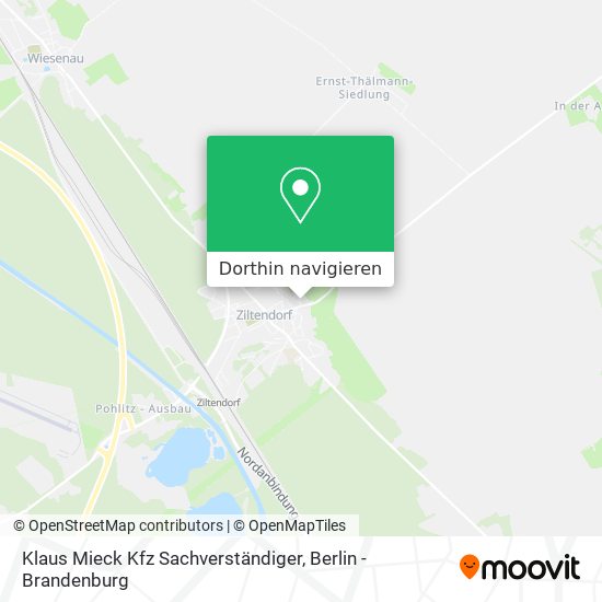 Klaus Mieck Kfz Sachverständiger Karte