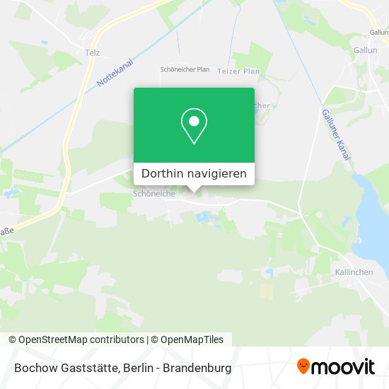 Bochow Gaststätte Karte