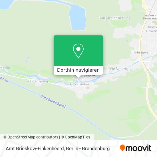 Amt Brieskow-Finkenheerd Karte