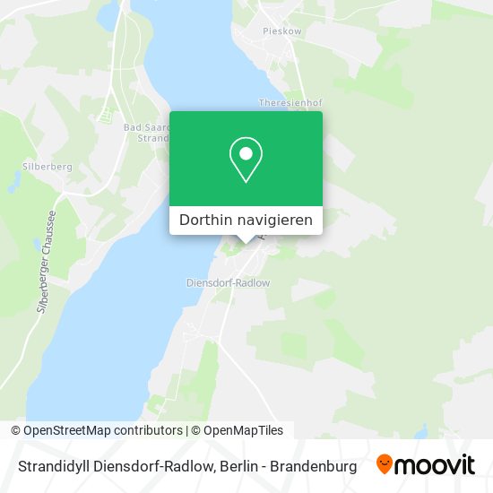 Strandidyll Diensdorf-Radlow Karte