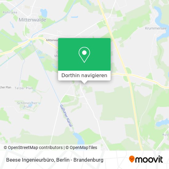 Beese Ingenieurbüro Karte