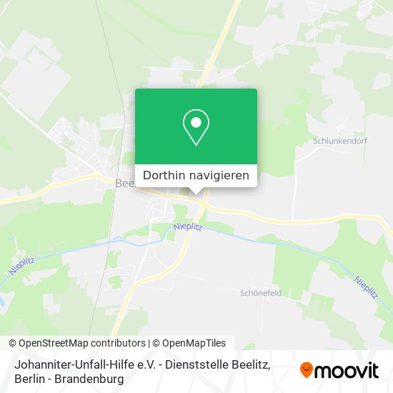 Johanniter-Unfall-Hilfe e.V. - Dienststelle Beelitz Karte